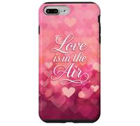 Love is in The Air Pink Hearts Valentine Carcasa para iPhone 7 Plus/8 Plus