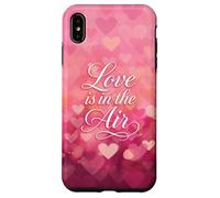 Love is in The Air Pink Hearts Valentine Carcasa para iPhone XS MAX