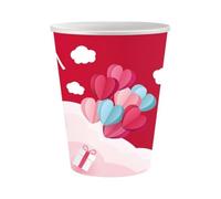 Love Is In The Air Red Pappbecher (6 Stücke) 250 ml
