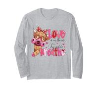 Love Is In The Air Try Not Breathe Cow Valentine Design Manga Larga