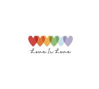 Love Is Love: A Sweet 60-Page Heart-Themed Journal: A Colorful Notebook to Capture Thoughts, Gratitude & Everyday Joy