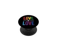 Love is Love Rainbow Colors LGBTQ+ Pride Support PopSockets PopGrip Adhesivo