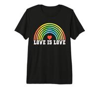 Love is Love Rainbow Vintage Pride LGBTQ Camiseta Premium