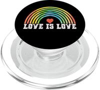 Love is Love Rainbow Vintage Pride LGBTQ PopSockets PopGrip para MagSafe