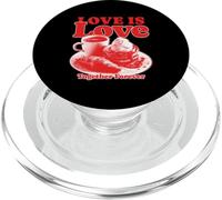 Love Is Love Together Forever (Declaración de Amor y gráfico) PopSockets PopGrip para MagSafe