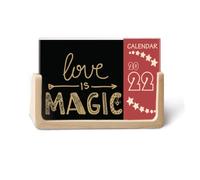 Love is magic quote style 2022 Calendario de escritorio planificador 12 meses