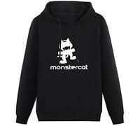 LOVE IS PERFECT Custom Monstercat - Sudadera con capucha de manga larga para hombre, unisex, color negro, Negro, S