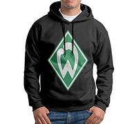 LOVE IS PERFECT Sudadera con capucha de manga larga con logotipo de Sv Werder Bremen para hombre, unisex, color negro, Negro, XXL