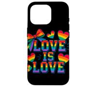 Love Is Rainbow Pride Equality LGBTQ Soporte Diseño Carcasa para iPhone 16 Pro