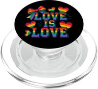 Love Is Rainbow Pride Equality LGBTQ Soporte Diseño PopSockets PopGrip para MagSafe