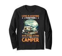 Love Is Staying Together After Parking The Camper Manga Larga