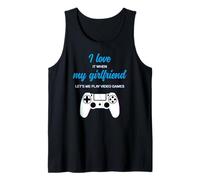 Love It My Girlfriend me Deja Jugar Videojuegos el día de San Valentín Camiseta sin Mangas