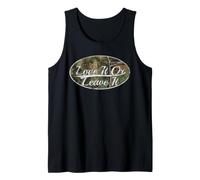 Love It Or Leave It Camouflage Distressed Vintage Camiseta sin Mangas