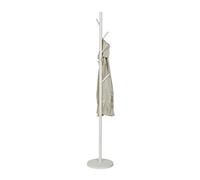 LOVE IT STORE IT LOFT Perchero de metal - Moderno perchero para chaquetas con 5 ganchos - para pasillo, dormitorio, oficina - 170 cm de alto, estable, color blanco