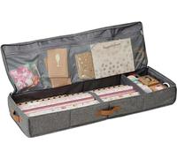 LOVE IT STORE IT Organizador premium para almacenamiento de papel de regalo, reforzado, gris, 90 x 30 x 12 cm