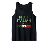 Love Italians Citas Bandera de Italia no Italiana Sino de Apoyo Camiseta sin Mangas