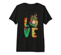Love Jack Russell Terrier Dog Sunflower Tie Dye Leoparad Camiseta Premium
