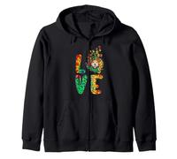 Love Jack Russell Terrier Dog Sunflower Tie Dye Leoparad Sudadera con Capucha