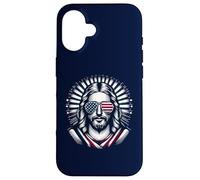 Love Jesus and America Too, bandera de EE. UU., Iglesia cristiana del 4 de julio Carcasa para iPhone 16