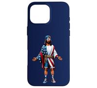 Love Jesus and America Too, bandera de EE. UU., Iglesia cristiana del 4 de julio Carcasa para iPhone 16 Pro Max