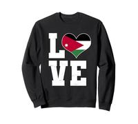 Love Jordan Gran Bandera Jordana Corazón Wear Sudadera
