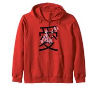 Love Kanji Symbol & Sakura Flowers Valentine’s Day Sudadera con Capucha