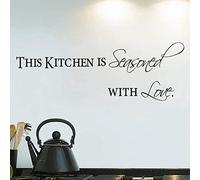 Love Kitchen Quotes Wall Stickers Decoraciones Diy Home Decals Vinyl Art Room Mural Posters Adesivos De Paredes 43 * 13Cm