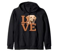 Love Lab Yellow Labador Dog Lover Diversión perfecta para dueños de mascotas Sudadera con Capucha