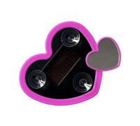 Love Lamp - 4.33x3.54Inches Interior Car Lights, Bedroom Mood Lamp, Solar Heart Shaped Car Window Lampp, Love Neon Sign, Neon Lights For Triangle Window Decor Automotive Interior Truck Night