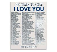 Love Languages Poster Couple Relationship Wall Art