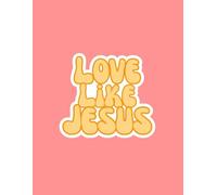 “Love Like Jesus” Christian Prayer Journal Notebook for Women of God, Purple Peach White Girly: Write Bible Verses, Inspirational Scripture and Christian Affirmations