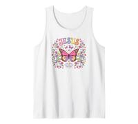 Love Like Jesus Floral Christian Faith Camiseta sin Mangas
