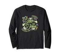 Love Like Jesus Floral Christian Faith Manga Larga