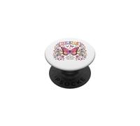 Love Like Jesus Floral Christian Faith PopSockets PopGrip Adhesivo