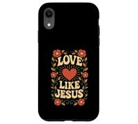 Love Like Jesus John 13:34 Diseño Cristiano Floral Carcasa para iPhone XR