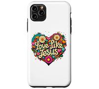 Love Like Jesus Religious God Faith Groovy Christian Girls Carcasa para iPhone 11 Pro MAX