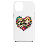 Love Like Jesus Religious God Faith Groovy Christian Girls Carcasa para iPhone 13
