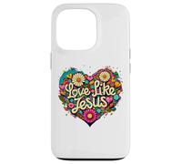 Love Like Jesus Religious God Faith Groovy Christian Girls Carcasa para iPhone 13 Pro