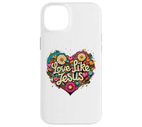 Love Like Jesus Religious God Faith Groovy Christian Girls Carcasa para iPhone 14 Plus