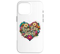 Love Like Jesus Religious God Faith Groovy Christian Girls Carcasa para iPhone 16 Pro MAX
