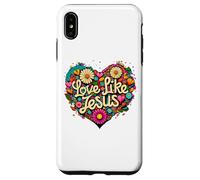 Love Like Jesus Religious God Faith Groovy Christian Girls Carcasa para iPhone XS MAX