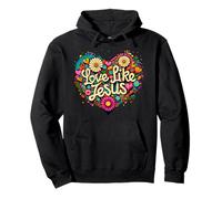 Love Like Jesus Religious God Faith Groovy Christian Girls Sudadera con Capucha
