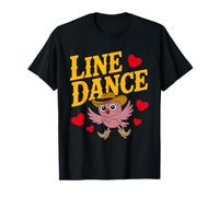Love Line Dance divertido búho Camiseta
