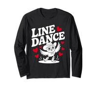 Love Line Dance divertido búho Manga Larga