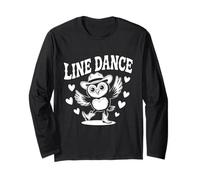 Love Line Dance divertido búho Manga Larga