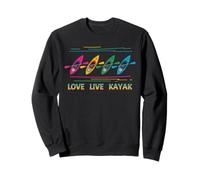 Love Live Kayak Kayak Kayak Aventura Amante del Remo Sudadera