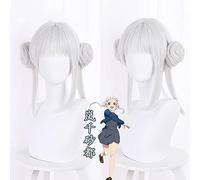 Love live! Superstar!! Arashi Chisato Cosplay Wig Short Sliver Ponytail Hair Synthetic Hair + Wig Cap Party Girls Women