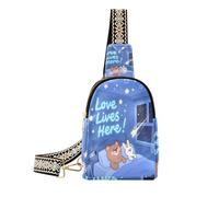 Love Lives Here - Riñonera ligera para hombre, diseño de oso animal y conejo, Love Lives Here Animal Bear Rabbit, 1 Size