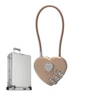 Love Lock - Candado En Forma De Corazón, Candados Con Código De 3 Dígitos, Candado De Pareja | 5,51 Pulgadas, Para Casillero De Gimnasio, Maleta De Equipaje, Mochila, Gabinete, De Herramientas, P