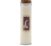 Love Magic Spell - Velas de cera de soja con cristales, piedras preciosas de cuarzo rosa con fragancia de jazmín, crema, 50 horas de combustión, ecológicas y naturales, tarro de vidrio reutilizable